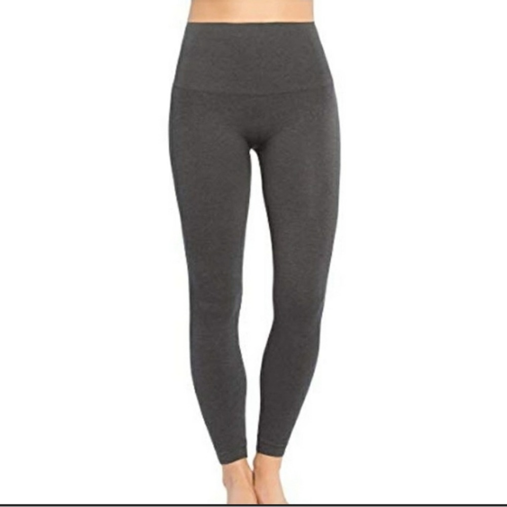 SPANX Look At Me Now Gray Seamless Leggings M